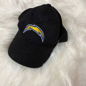 Chargers cap, Velcro back strapping